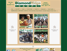 Tablet Screenshot of diamondridgecamps.com